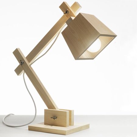 wooden desk lamp plans
